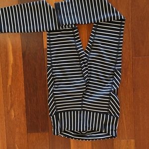 Athleta Striped Contender Tight in Powerlift XXS